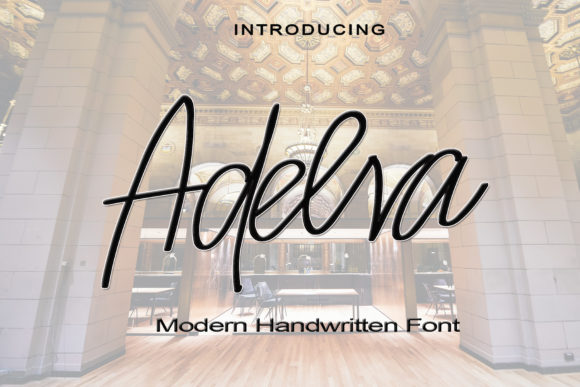 Adelva: A Refined Script Typeface for Modern Editorial Design