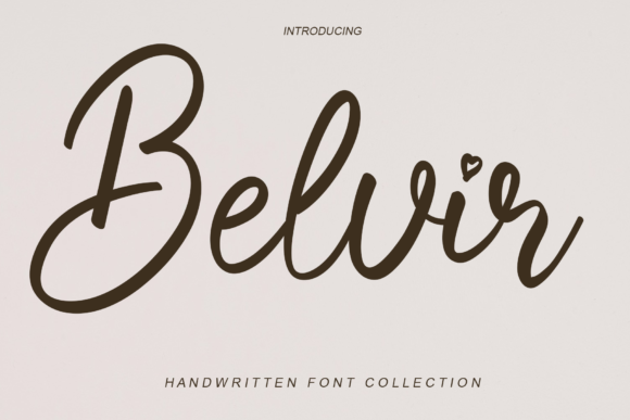 Belvir: A Refined Script Font for Elegant Editorial Design