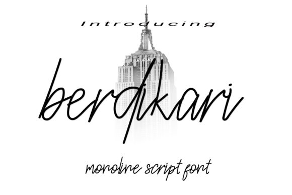 Berdikari: A Refined Script Font for Editorial Design