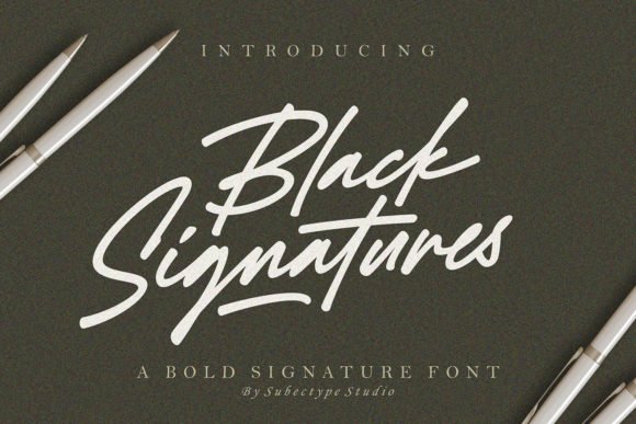 Black Signatures Font for High-Impact Campaigns