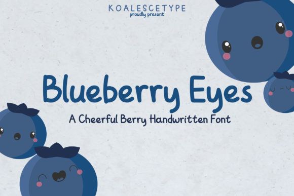 Blueberry Eyes: A Whimsical Script Font for Web Design