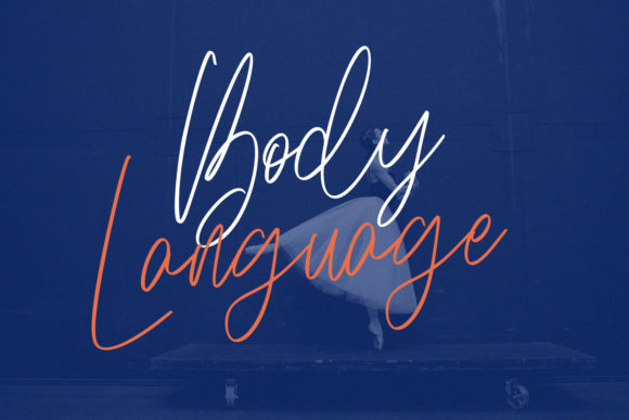 Body Language Typeface for Elegant Campaigns