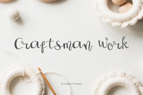 Craftsman Work: A Relaxed Script Typeface for Editorial Design
