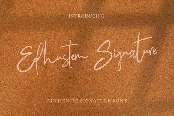 Edhustem Signature Font for Elegant Business Branding