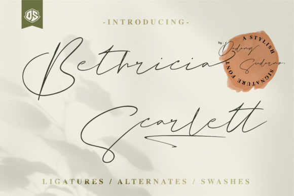 Elevate Your Brand with Bethricia Scarlett Font