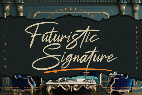Futuristic Signature Font for Modern Branding