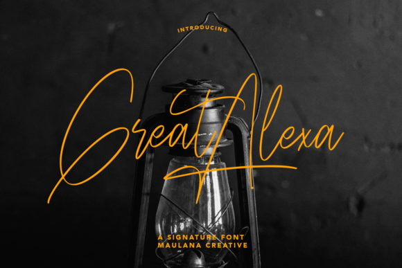 Great Alexa: A Delicate Script Typeface for Modern Editorial Design