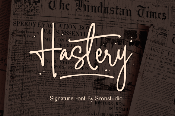 Hastery Script Font for Bold Campaign Design
