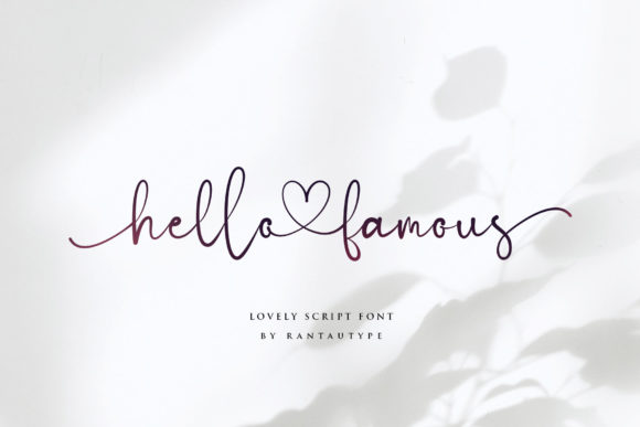Hello Famous Font: Elegant Script for Designers