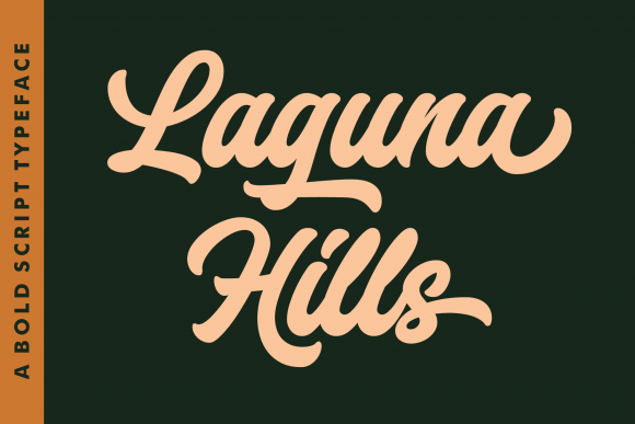 Laguna Hills: A Bold Script Typeface for Editorial Design