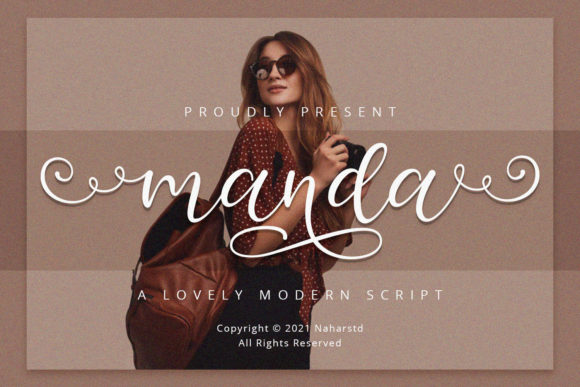 Manda Script Font for Handmade Branding