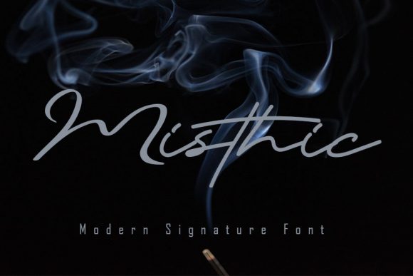 Misthic: A Modern Script Font for Branding