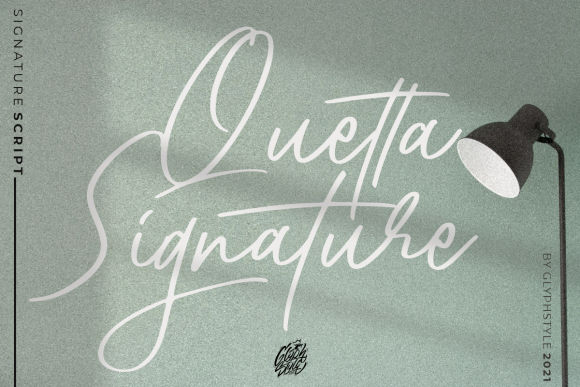 Quetta Signature Typeface for Elegant Branding