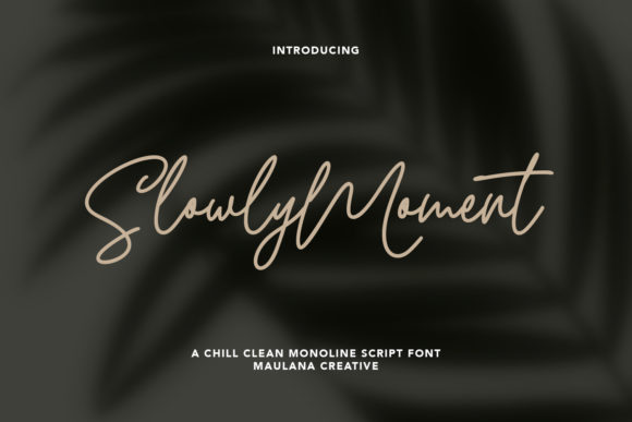 Slowly Moment Font for Modern Campaign Design