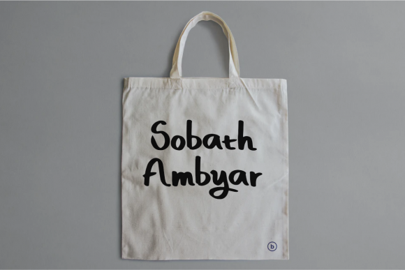 Sobath Ambyar: A Whimsical Script Font for Campaigns