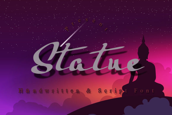 Statue: A Whimsical Script Font for Makers