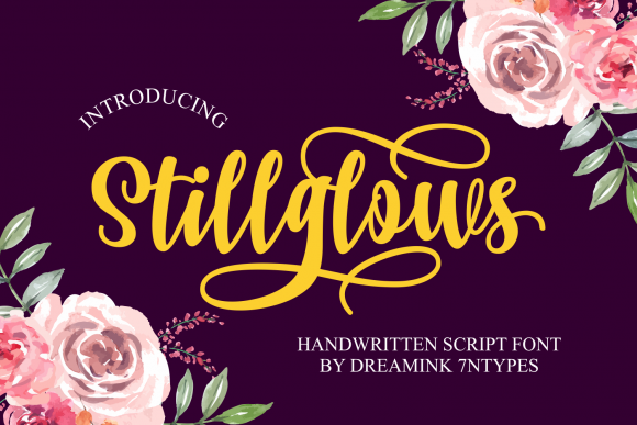 Stillglows: A Romantic Script Font for Editorial Design