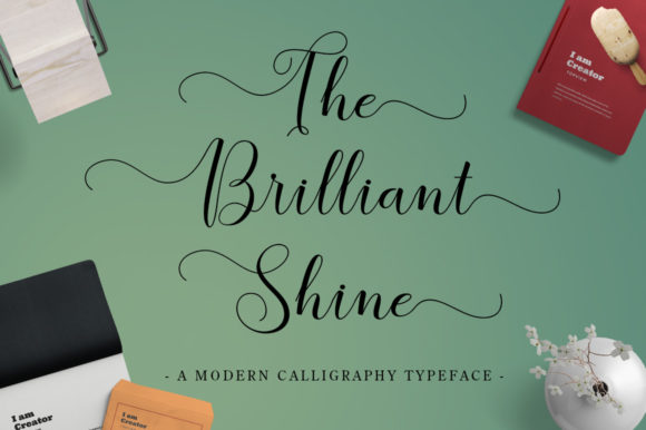 The Brilliant Shine Script Font for Makers